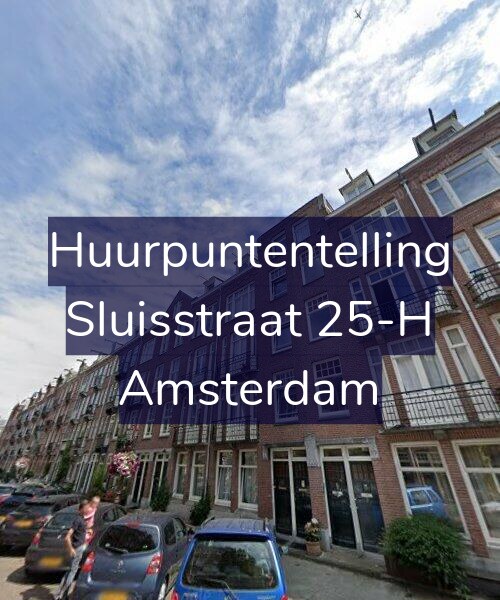 Foto gevel Huurpuntentelling voor Sluisstraat 25-H, Amsterdam