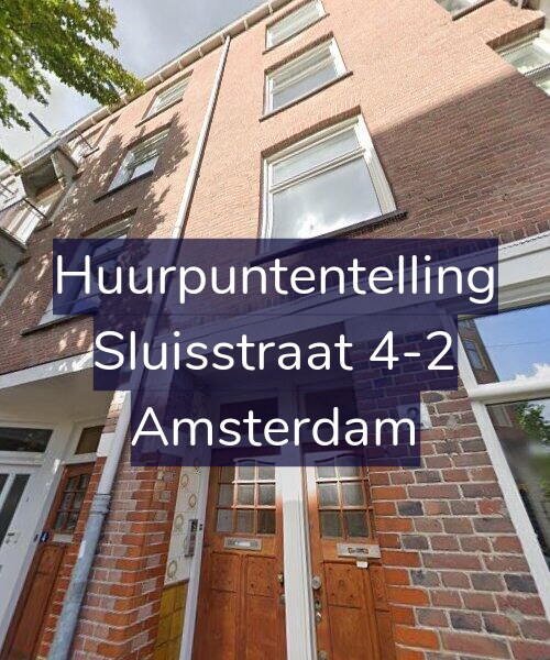 Foto gevel Huurpuntentelling voor Sluisstraat 4-2, Amsterdam
