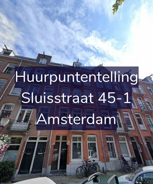 Foto gevel Huurpuntentelling voor Sluisstraat 45-1, Amsterdam