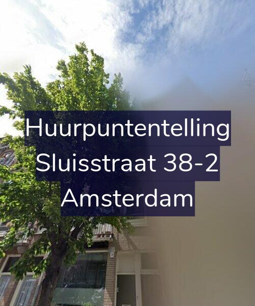 Foto gevel Huurpuntentelling voor Sluisstraat 38-2, Amsterdam