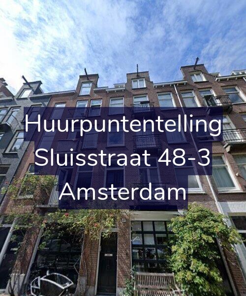 Foto gevel Huurpuntentelling voor Sluisstraat 48-3, Amsterdam