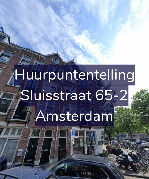 Foto gevel Huurpuntentelling voor Sluisstraat 65-2, Amsterdam