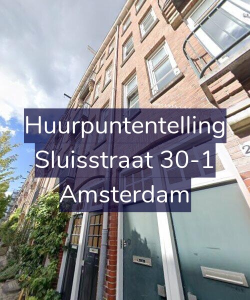 Foto gevel Huurpuntentelling voor Sluisstraat 30-1, Amsterdam