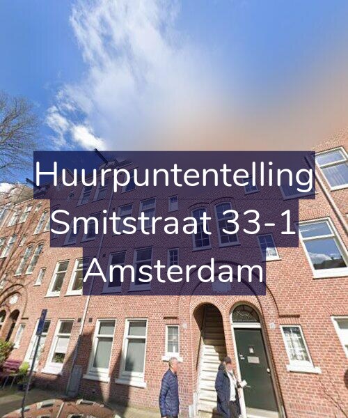 Foto gevel Huurpuntentelling voor Smitstraat 33-1, Amsterdam