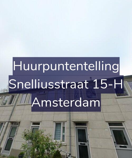 Foto gevel Huurpuntentelling voor Snelliusstraat 15-H, Amsterdam