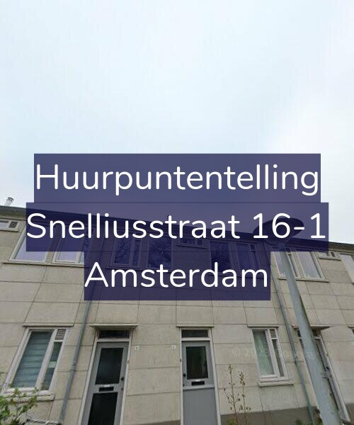 Foto gevel Huurpuntentelling voor Snelliusstraat 16-1, Amsterdam