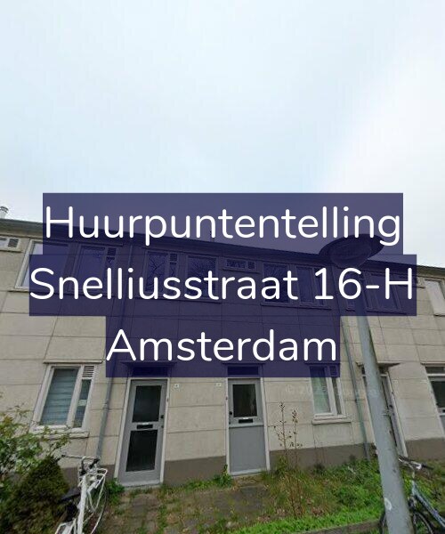 Foto gevel Huurpuntentelling voor Snelliusstraat 16-H, Amsterdam