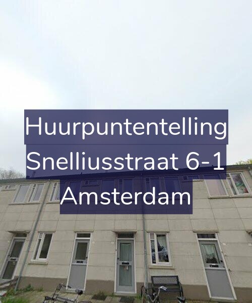 Foto gevel Huurpuntentelling voor Snelliusstraat 6-1, Amsterdam