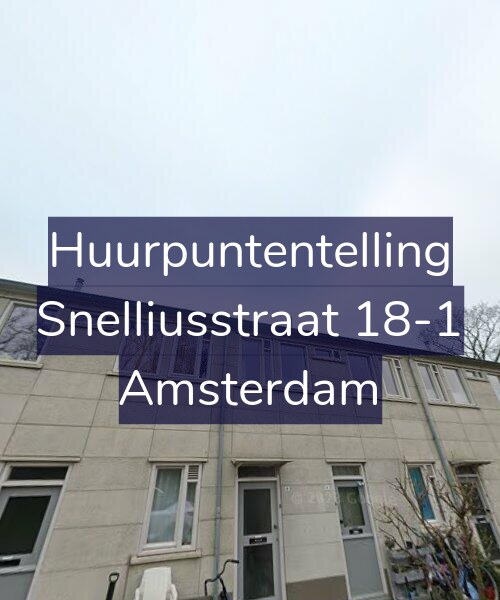 Foto gevel Huurpuntentelling voor Snelliusstraat 18-1, Amsterdam