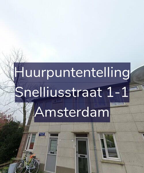 Foto gevel Huurpuntentelling voor Snelliusstraat 1-1, Amsterdam