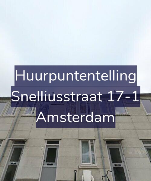 Foto gevel Huurpuntentelling voor Snelliusstraat 17-1, Amsterdam