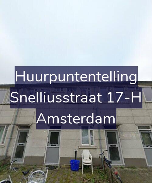 Foto gevel Huurpuntentelling voor Snelliusstraat 17-H, Amsterdam
