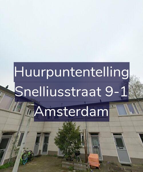 Foto gevel Huurpuntentelling voor Snelliusstraat 9-1, Amsterdam