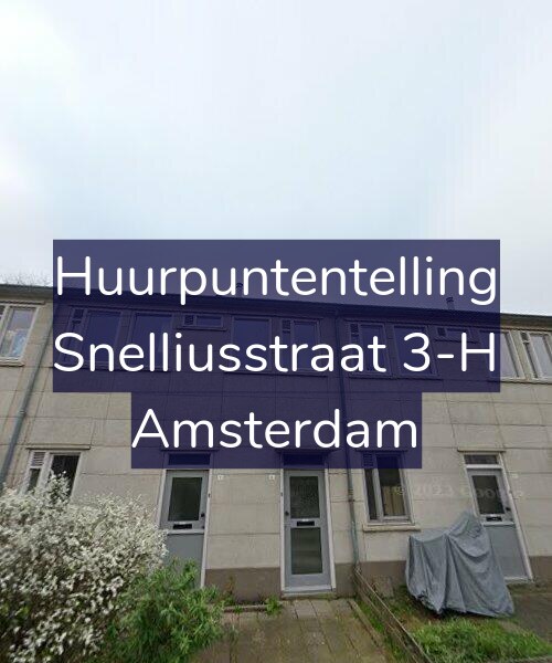 Foto gevel Huurpuntentelling voor Snelliusstraat 3-H, Amsterdam