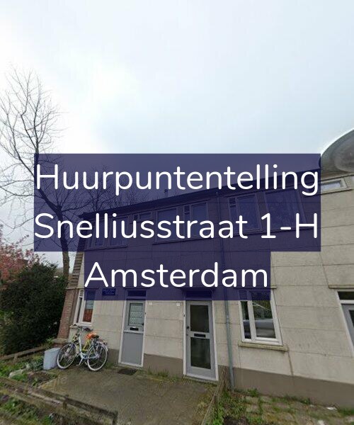 Foto gevel Huurpuntentelling voor Snelliusstraat 1-H, Amsterdam
