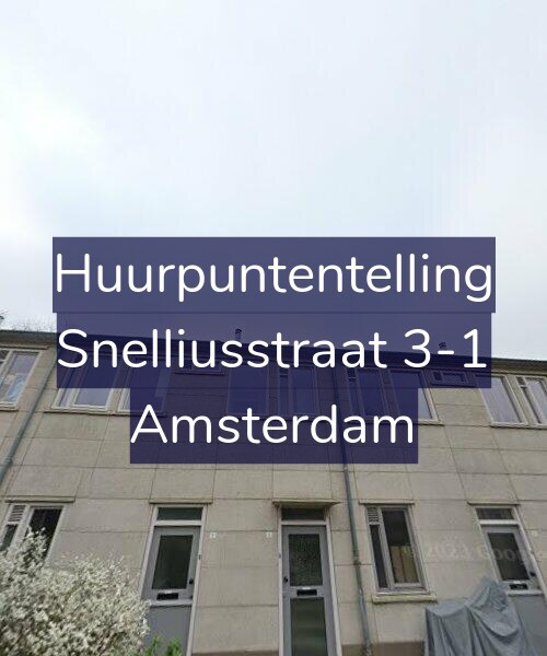 Foto gevel Huurpuntentelling voor Snelliusstraat 3-1, Amsterdam