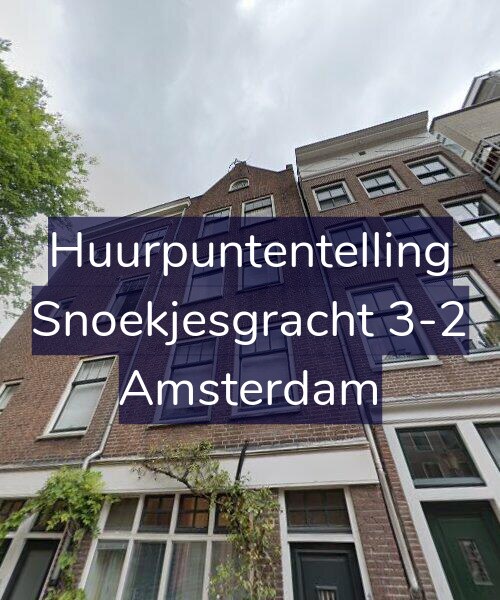 Foto gevel Huurpuntentelling voor Snoekjesgracht 3-2, Amsterdam