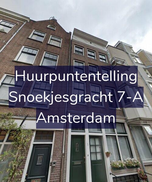 Foto gevel Huurpuntentelling voor Snoekjesgracht 7-A, Amsterdam