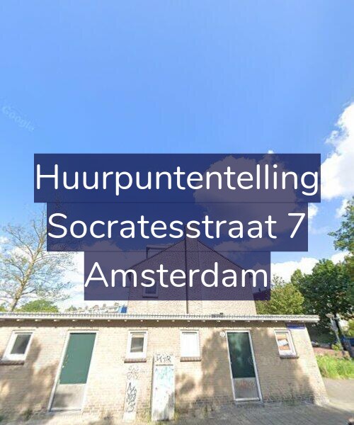 Foto gevel Huurpuntentelling voor Socratesstraat 7, Amsterdam