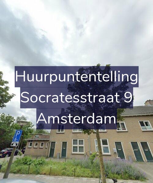 Foto gevel Huurpuntentelling voor Socratesstraat 9, Amsterdam