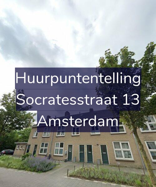 Foto gevel Huurpuntentelling voor Socratesstraat 13, Amsterdam