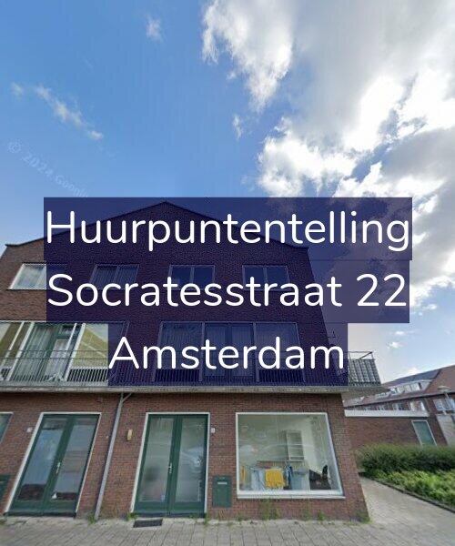 Foto gevel Huurpuntentelling voor Socratesstraat 22, Amsterdam