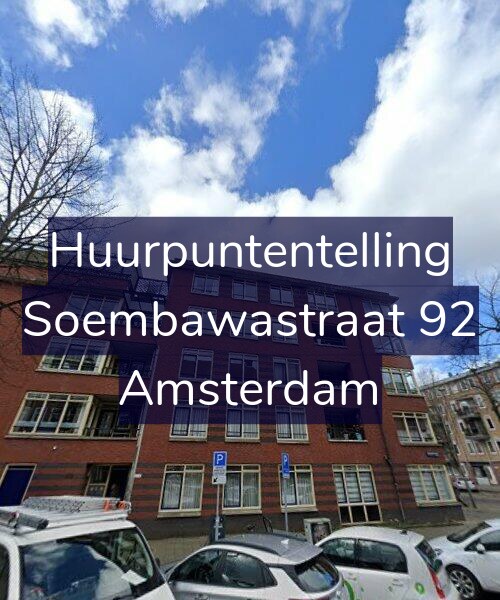 Foto gevel Huurpuntentelling voor Soembawastraat 92, Amsterdam