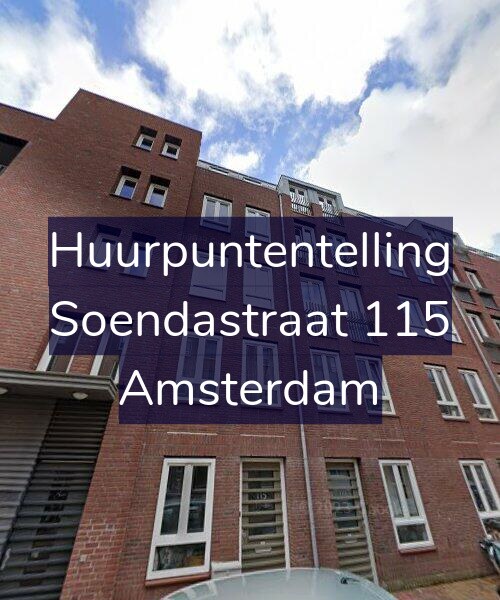 Foto gevel Huurpuntentelling voor Soendastraat 115, Amsterdam