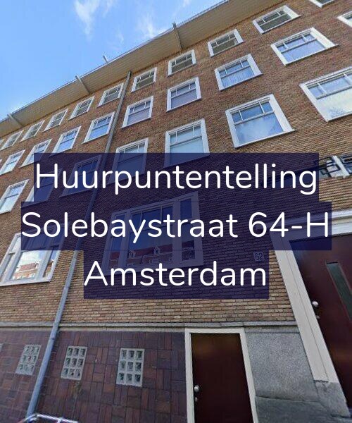 Foto gevel Huurpuntentelling voor Solebaystraat 64-H, Amsterdam