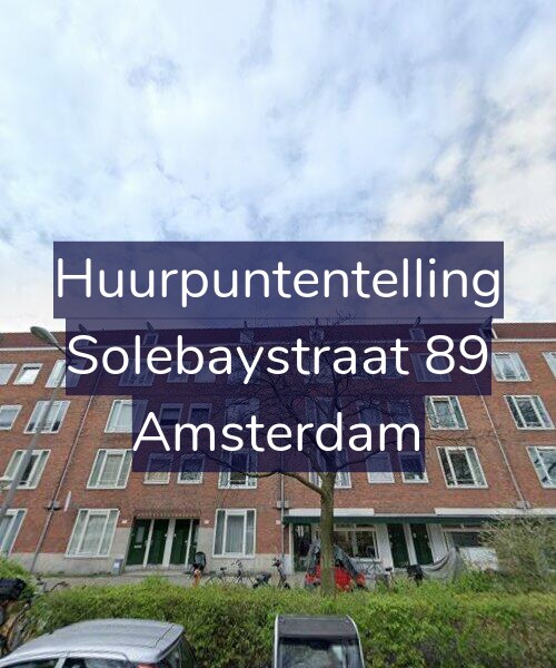 Foto gevel Huurpuntentelling voor Solebaystraat 89, Amsterdam