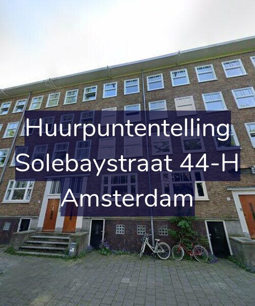Foto gevel Huurpuntentelling voor Solebaystraat 44-H, Amsterdam