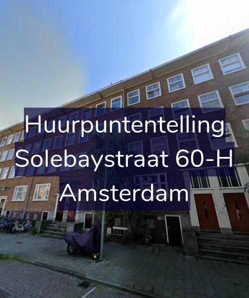 Foto gevel Huurpuntentelling voor Solebaystraat 60-H, Amsterdam
