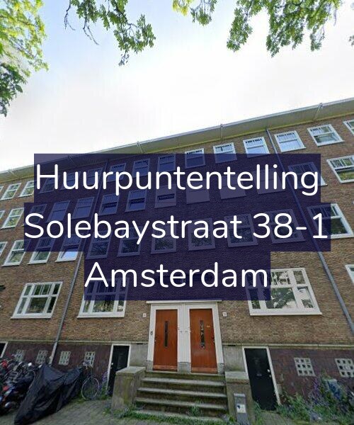 Foto gevel Huurpuntentelling voor Solebaystraat 38-1, Amsterdam