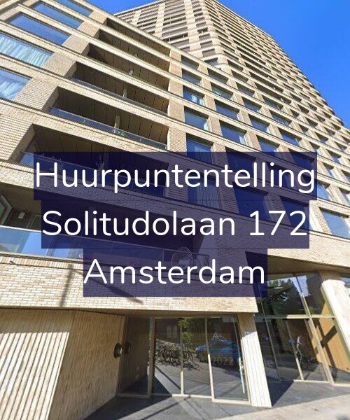 Foto gevel Huurpuntentelling voor Solitudolaan 172, Amsterdam