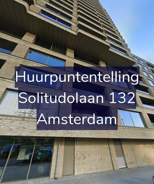 Foto gevel Huurpuntentelling voor Solitudolaan 132, Amsterdam