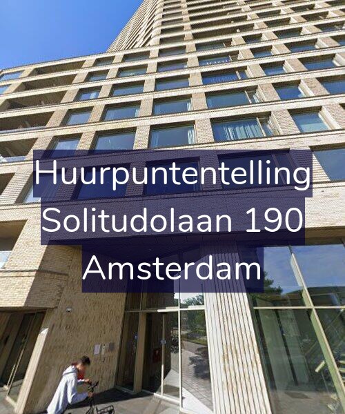 Foto gevel Huurpuntentelling voor Solitudolaan 190, Amsterdam
