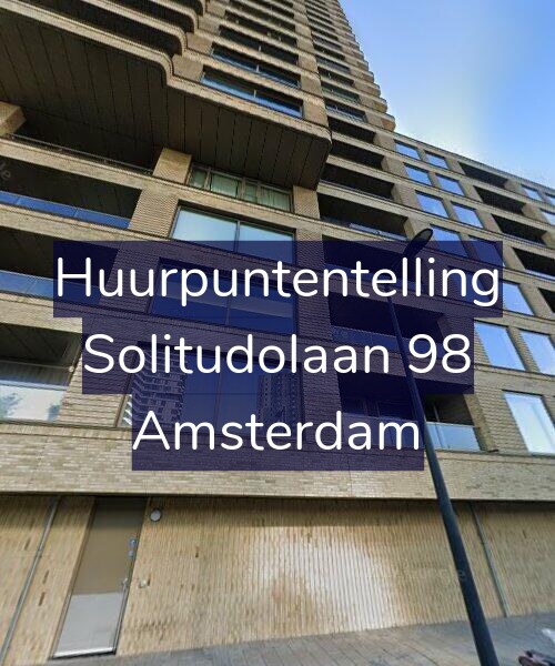 Foto gevel Huurpuntentelling voor Solitudolaan 98, Amsterdam