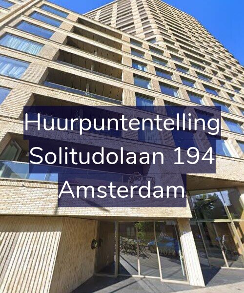 Foto gevel Huurpuntentelling voor Solitudolaan 194, Amsterdam