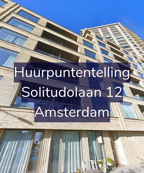 Foto gevel Huurpuntentelling voor Solitudolaan 12, Amsterdam