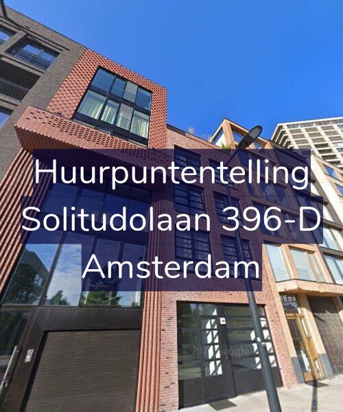 Foto gevel Huurpuntentelling voor Solitudolaan 396-D, Amsterdam