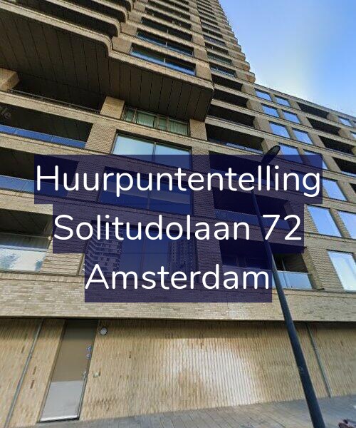 Foto gevel Huurpuntentelling voor Solitudolaan 72, Amsterdam