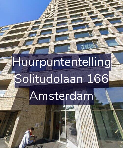 Foto gevel Huurpuntentelling voor Solitudolaan 166, Amsterdam
