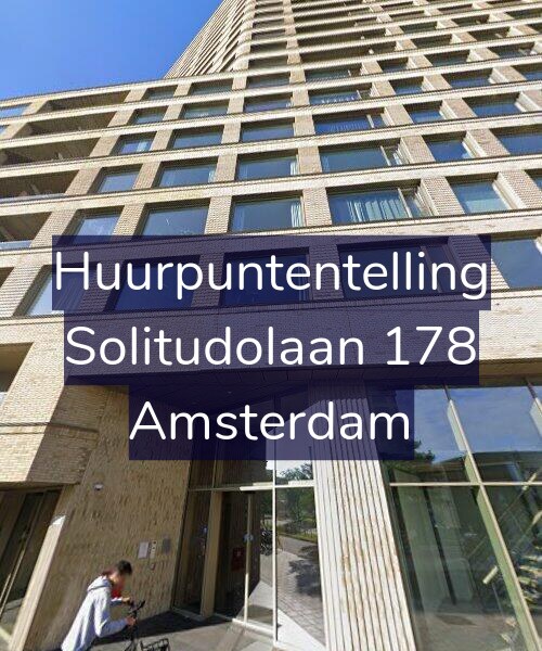 Foto gevel Huurpuntentelling voor Solitudolaan 178, Amsterdam