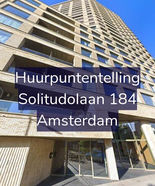 Foto gevel Huurpuntentelling voor Solitudolaan 184, Amsterdam