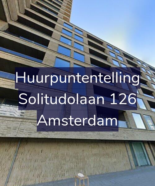 Foto gevel Huurpuntentelling voor Solitudolaan 126, Amsterdam