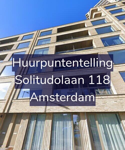 Foto gevel Huurpuntentelling voor Solitudolaan 118, Amsterdam