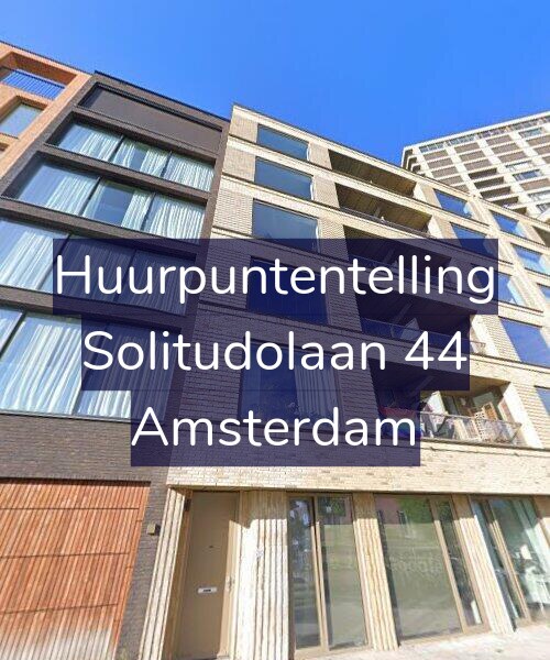 Foto gevel Huurpuntentelling voor Solitudolaan 44, Amsterdam