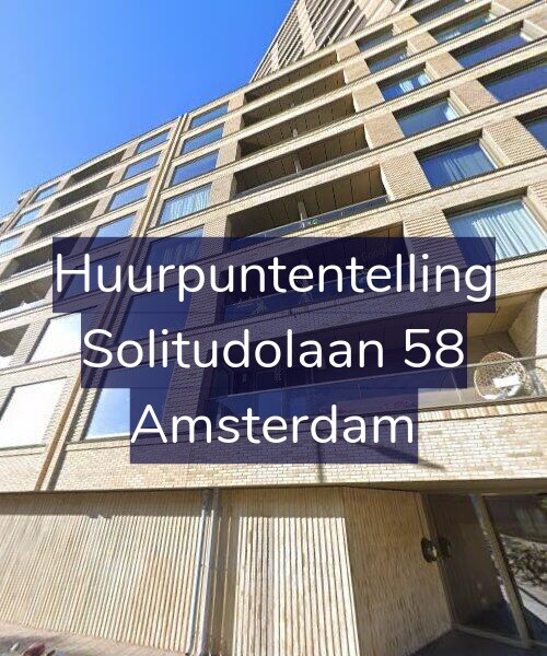 Foto gevel Huurpuntentelling voor Solitudolaan 58, Amsterdam