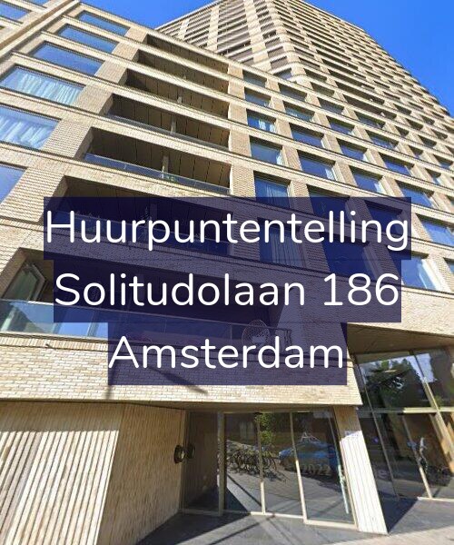 Foto gevel Huurpuntentelling voor Solitudolaan 186, Amsterdam