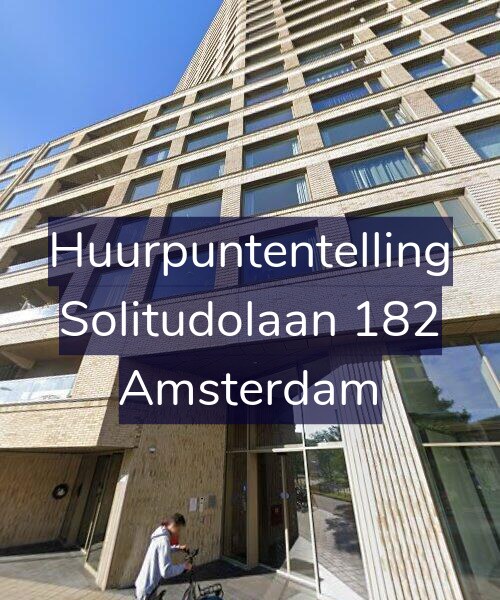 Foto gevel Huurpuntentelling voor Solitudolaan 182, Amsterdam